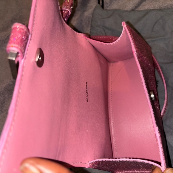 Authentic Balenciaga Hourglass Glitter Bag - Pink (9/10 Condition) - Picture 4 of 6